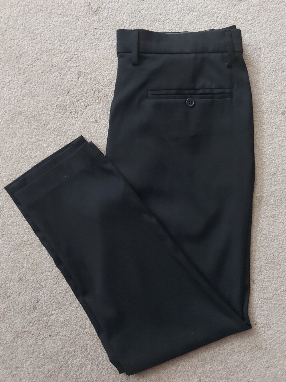 Ben Sherman Men's Black Chino Pants Slim Straight Fit 33x30